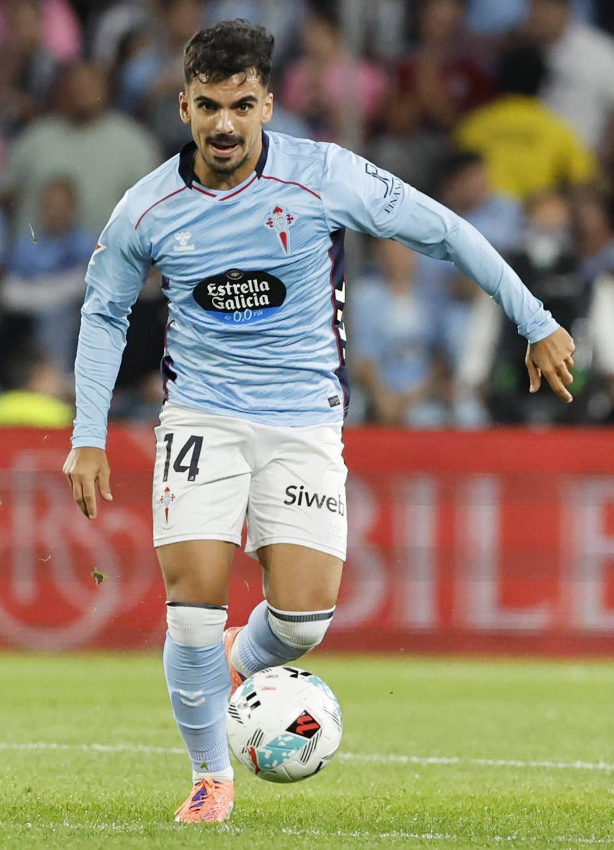 Damián, durante un partido con el Celta. | ALBA VILLAR