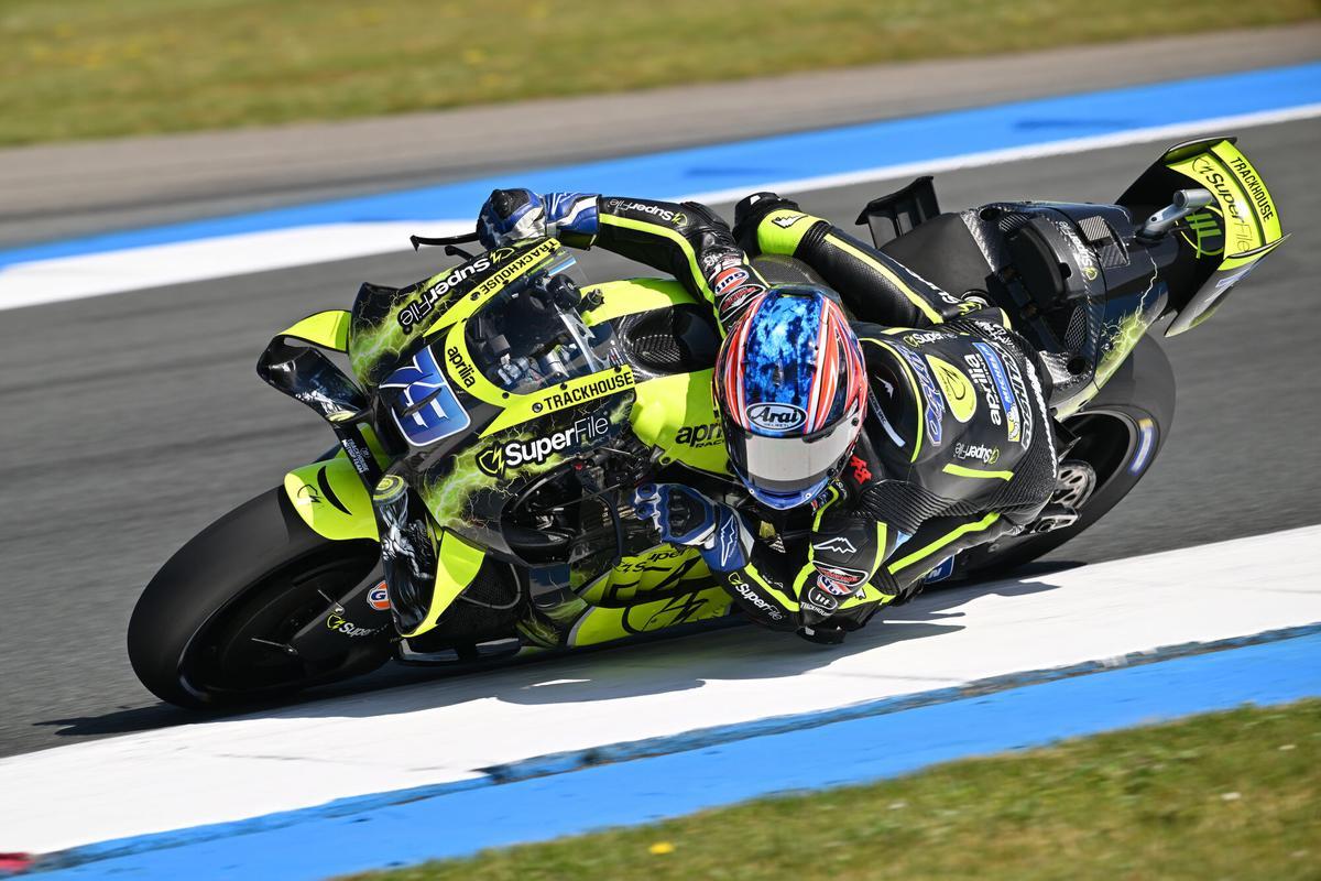 79 OGURA Ai (jpn), Trackhouse MotoGP Team, Aprilia RS-GP26, action during the 2025 MotoGP Tissot Grand Prix of the Netherlands, Netherlands GP, on the TT Circuit Assen, from June 26 to 28, in Netherlands - Photo Studio Milagro / DPPI AFP7 26/06/2026 ONLY FOR USE IN SPAIN. GIGI SOLDANO / DPPI Media / AFP7 / Europa Press;2026;HOLLAND;HOLLANDE;JUIN;MOTO;MOTORBIKE;MOTORCYCLE;Motorsport;NETHERLANDS;PAYS-BAS;Sport;MOTO - MOTO GP - NETHERLANDS GRAND PRIX 2026