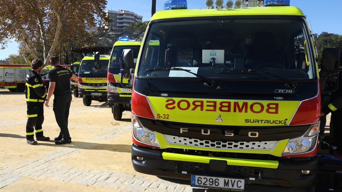 Vehículos del Consorcio de Bomberos de Cádiz.