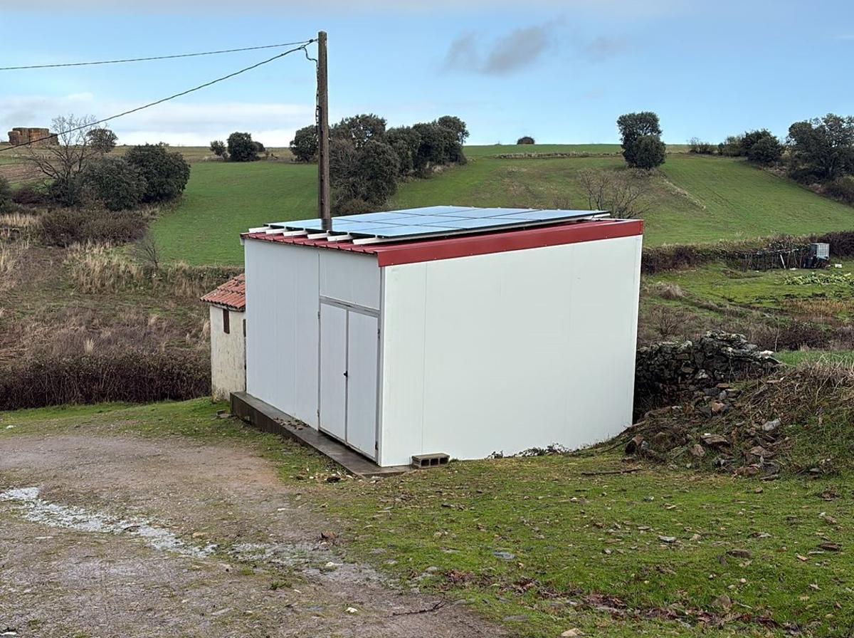 Placas solares instaladas en el municipio de San Vitero.