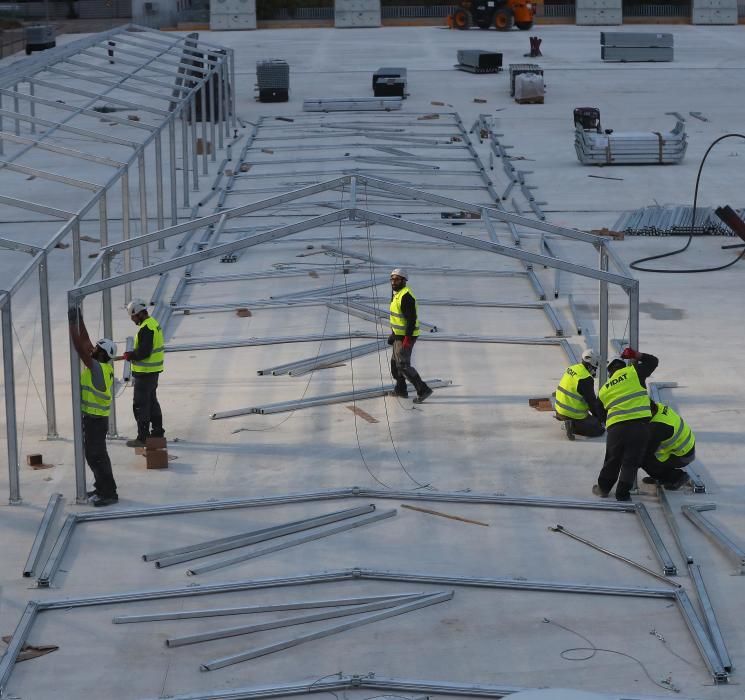 Así avanzan las obras del hospital de campaña