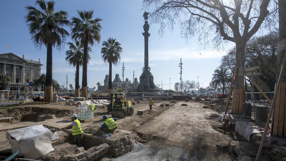 Los restos de un cuartel de 1792 bajo la Rambla