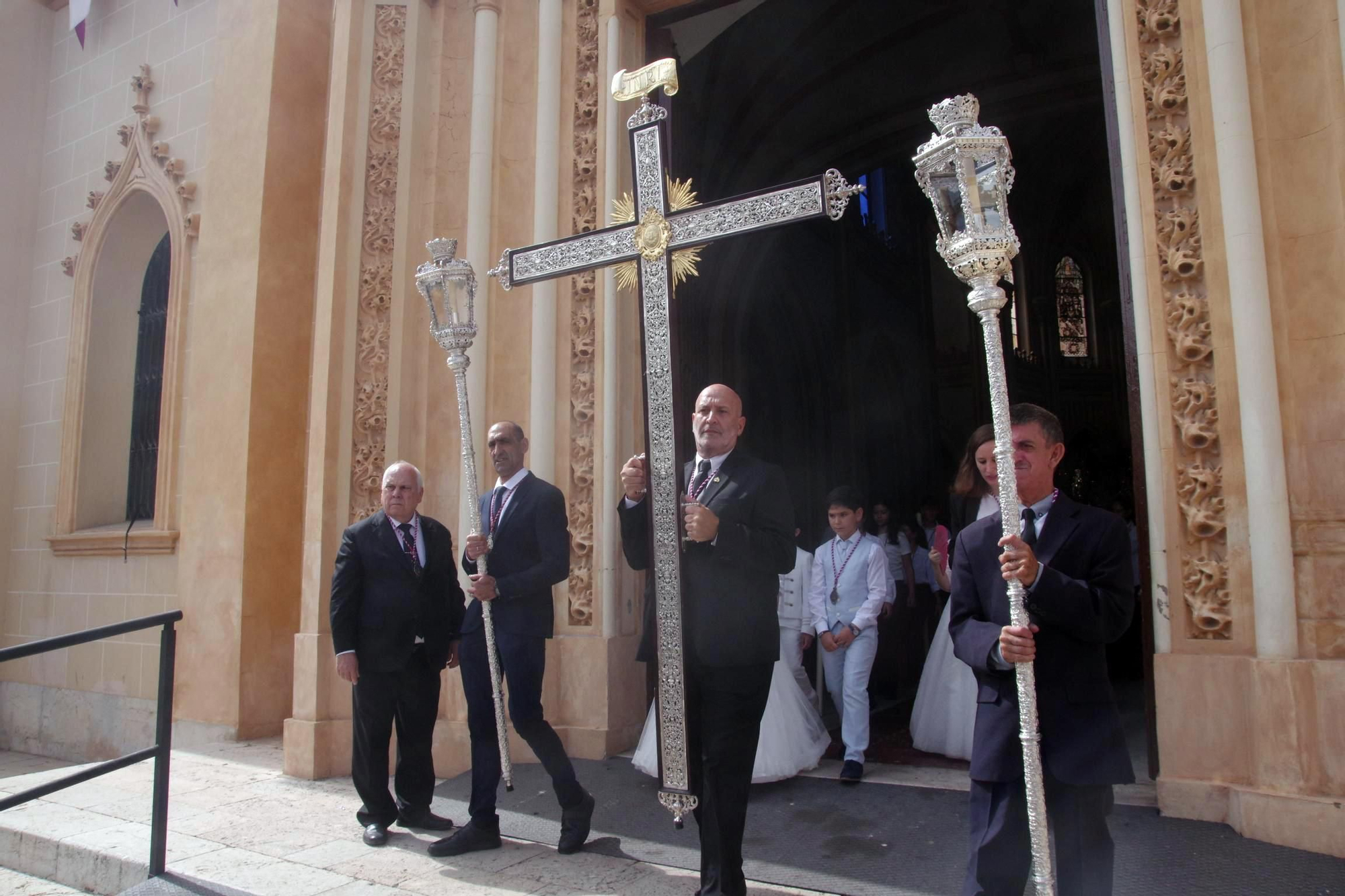 La procesión de la Virgen de la Trinidad este sábado, en imágenes