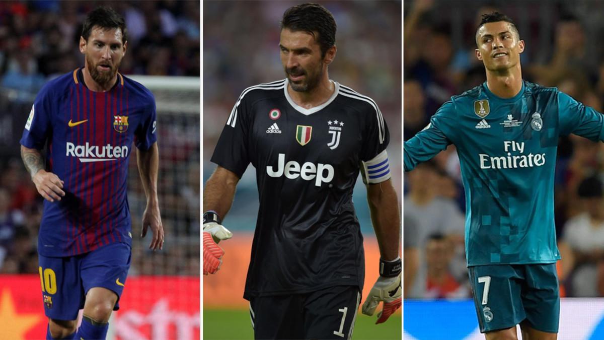 Messi, Buffon y Cristiano Ronaldo optan al premio de Mejor Jugador de la temporada 2016-17 para la UEFA