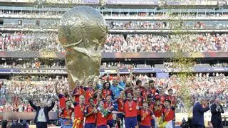 Así celebró la selección española su segunda estrella mundial