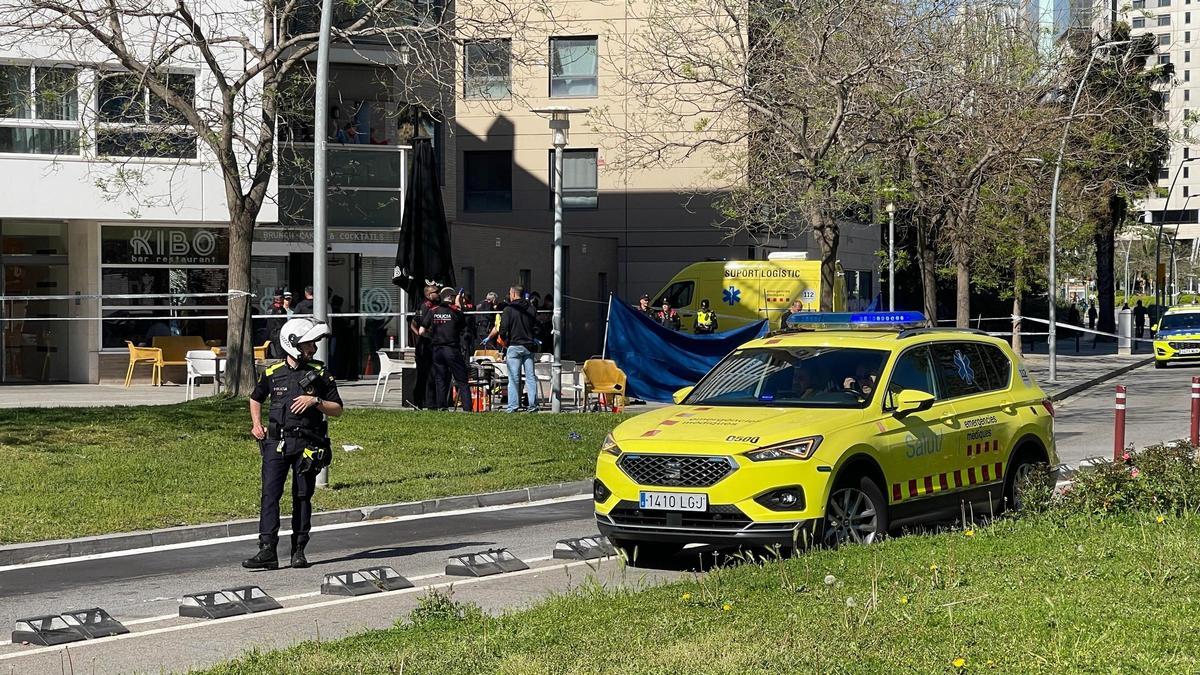 Un herido tras recibir un disparo con arma de fuego en Diagonal Mar