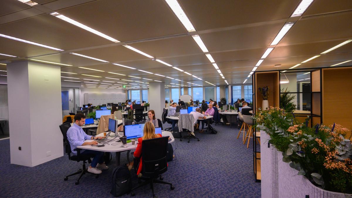 Las instalaciones de la multinacional NTT en la ciudad de Alicante.