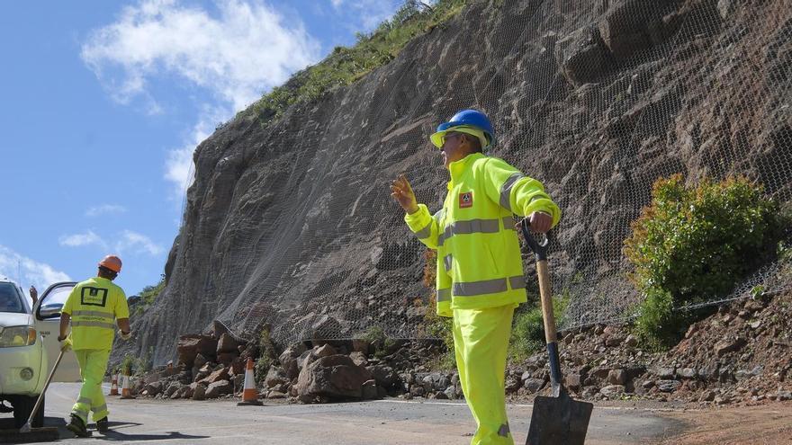 Así queda el mapa de carreteras en Gran Canaria tras la borrasca Therese: estas son las seis vías más afectadas