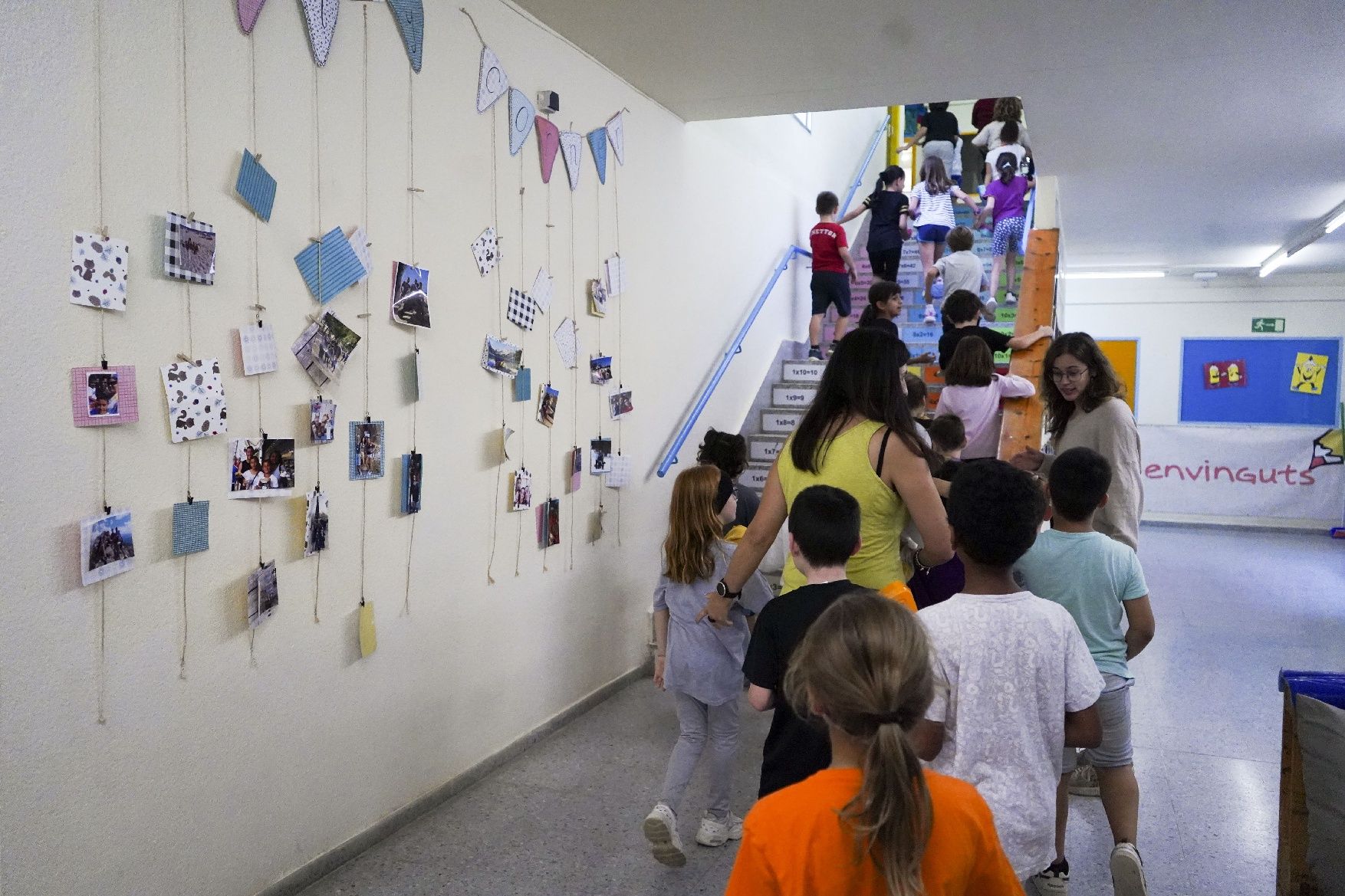 Prova de sirenes per risc químic de Protecció Civil a l'Escola Sant Vicenç de Castellet