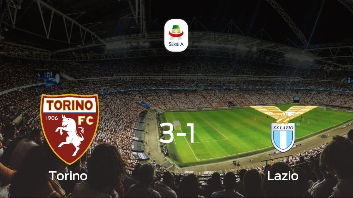 El Lazio pierde ante el Torino por 3-1