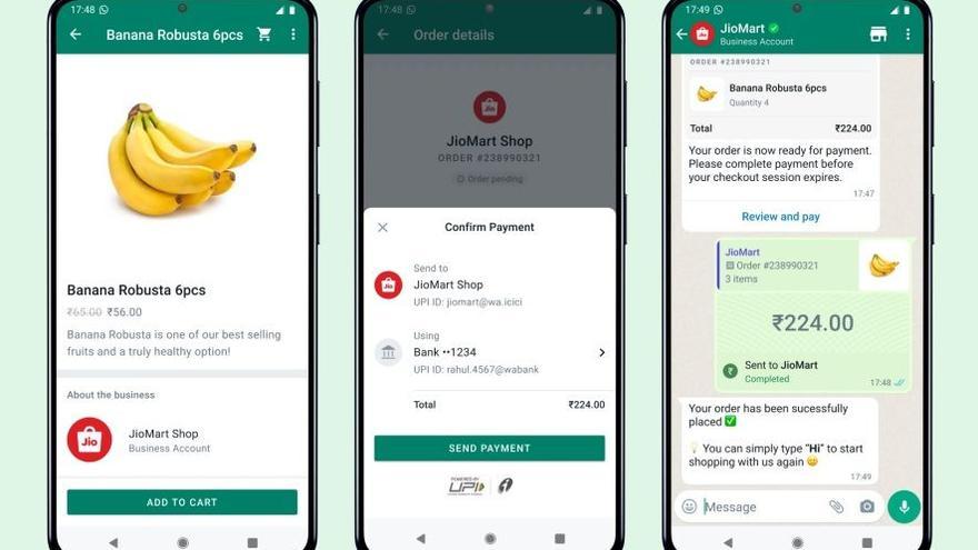 La funció de WhatsApp que permet fer compres des de la plataforma