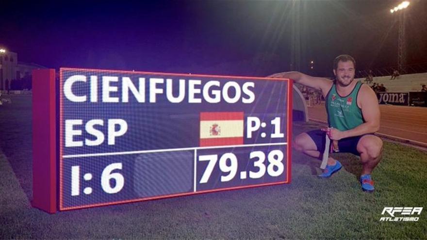 Cienfuegos vuelve a batir su propio récord de España, que sitúa ahora en 79,38 metros