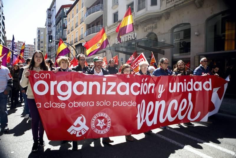 Escenas del Día del Trabajador en Zaragoza