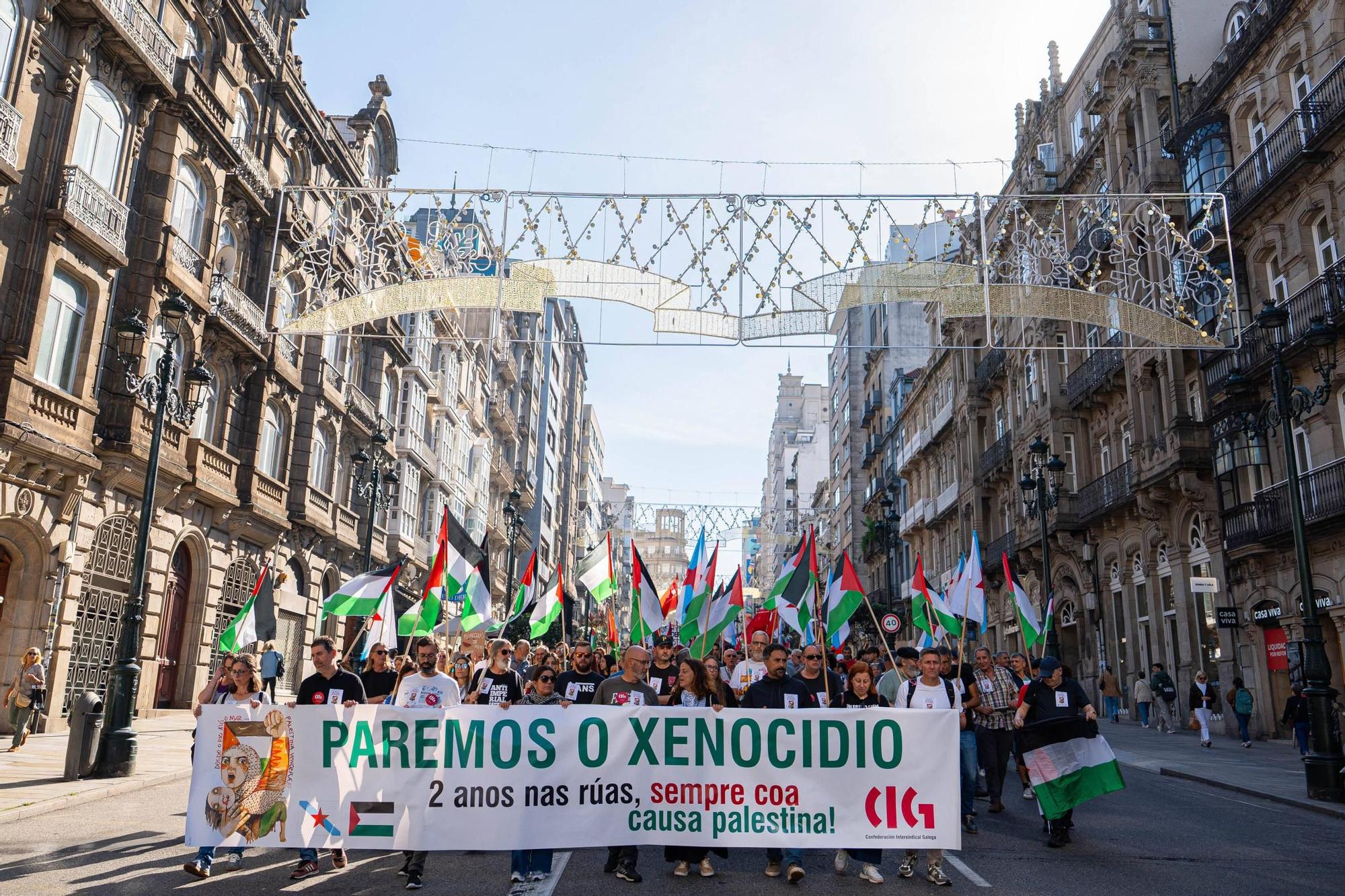 Vigo continúa en pie contra el genocidio de Israel sobre Palestina