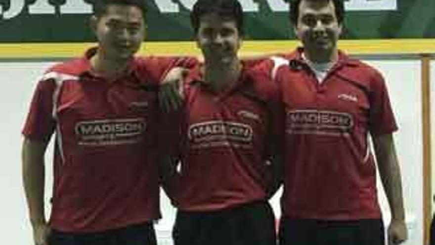 Los tres jugadores del CTM Zamora-Caja Rural.