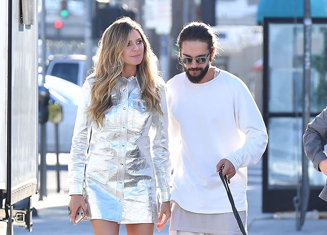 Heidi Klum y Tom Kaulitz durante un paseo en Los Angeles