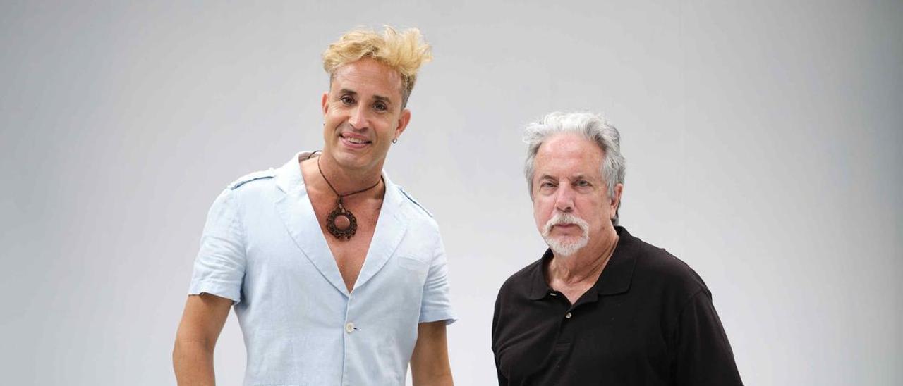 El actor Joel Angelino y el cineasta Santiago Ríos.