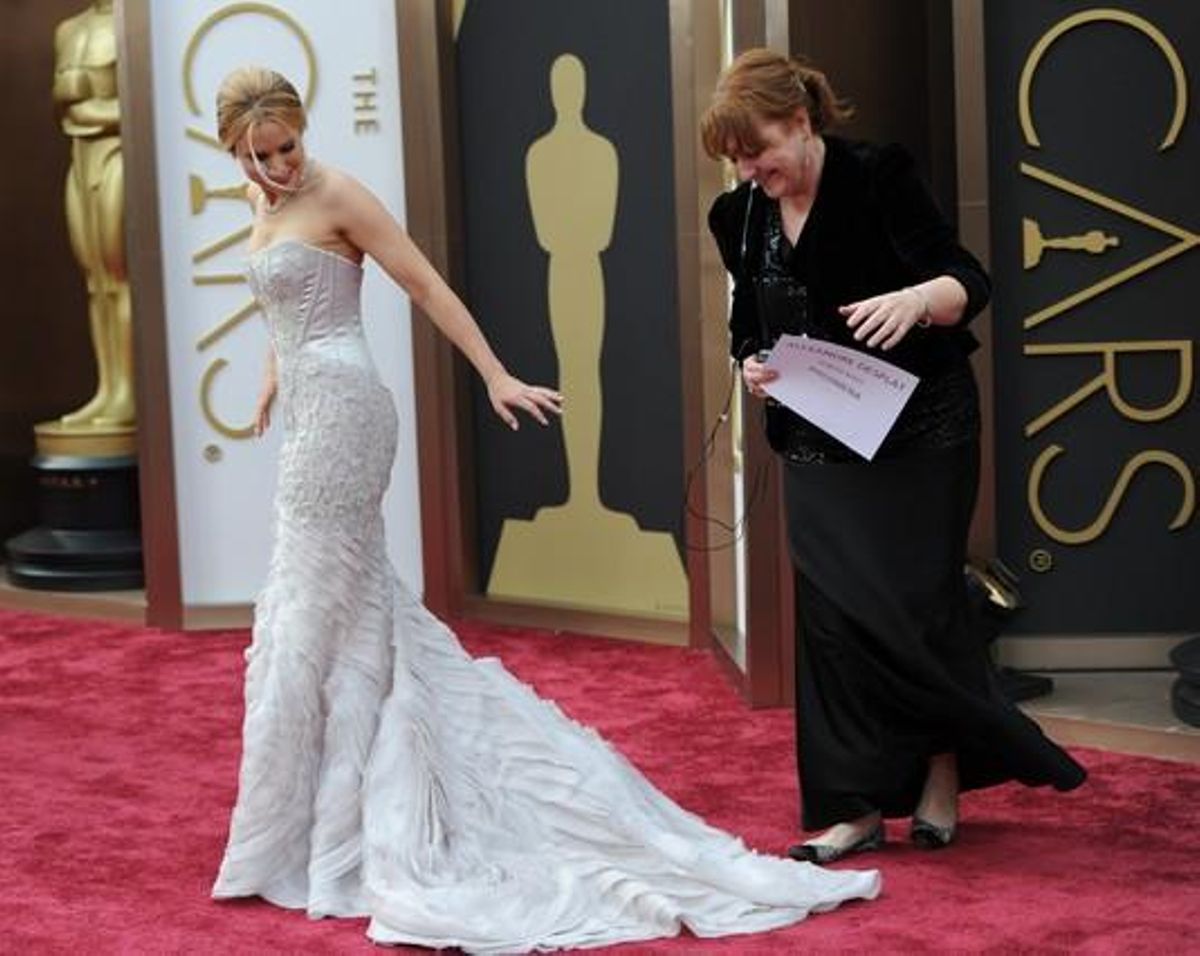 L’actriu Kristen Bell arriba a la cerimònia dels Oscars.