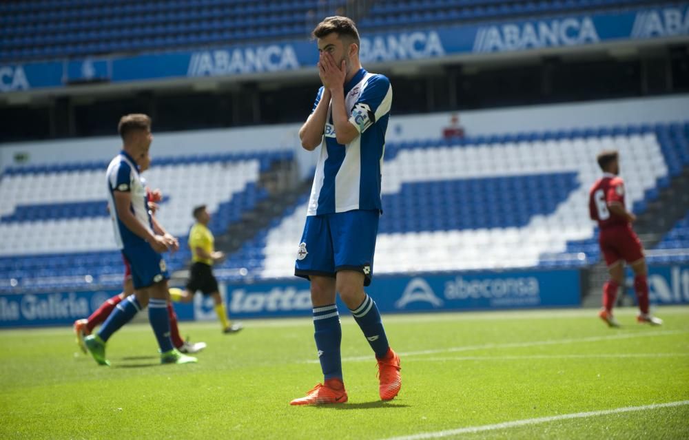 El Dépor juvenil cae y se queda fuera de la Copa