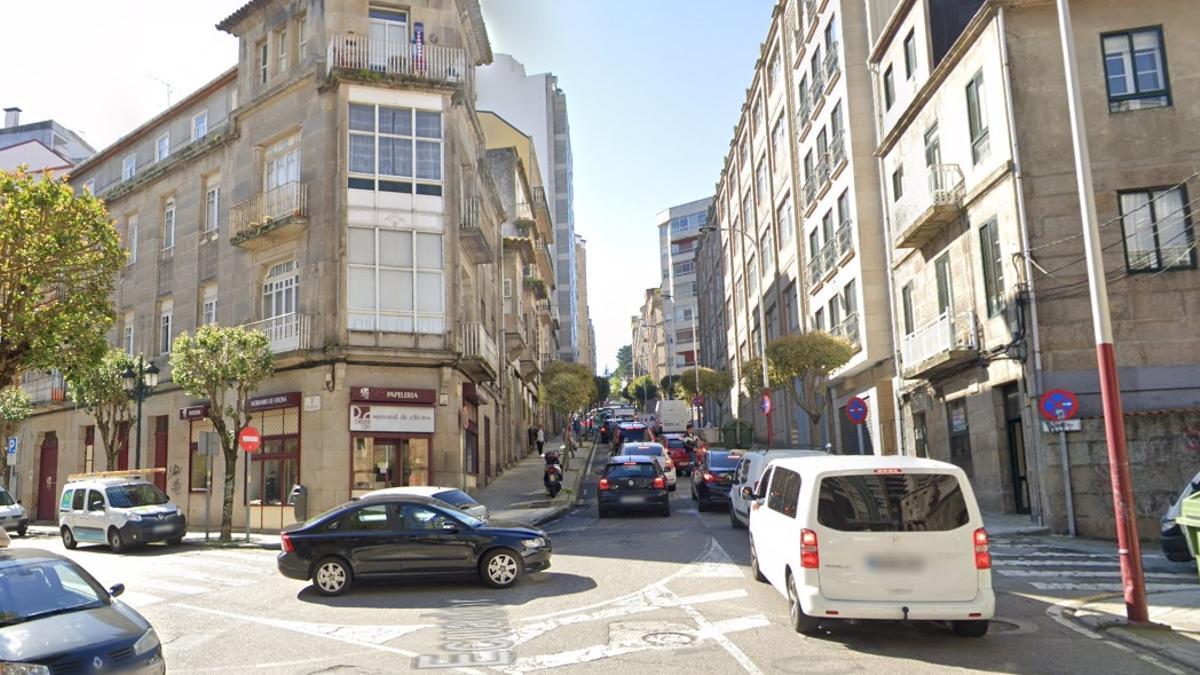 Vista de la calle Taboada Leal de Vigo.