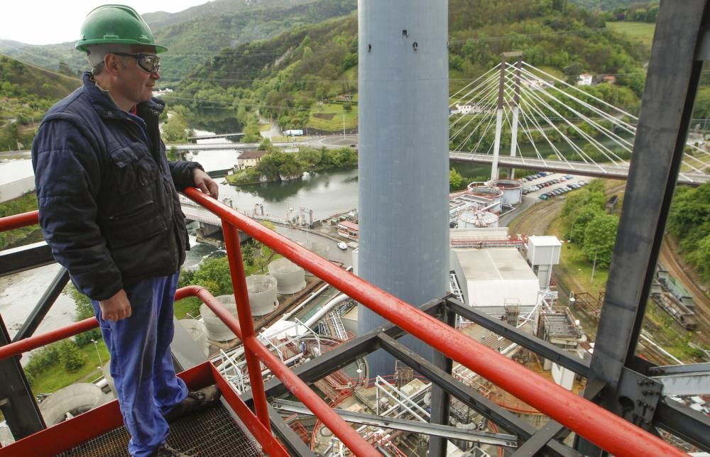 Visita a la Central Térmica de Soto de Ribera por las obras de mejora y ampliación