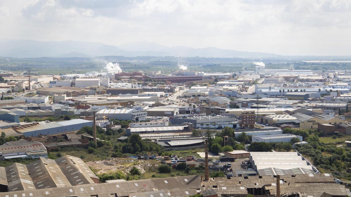 Vista aérea del polígono industrial de Onda