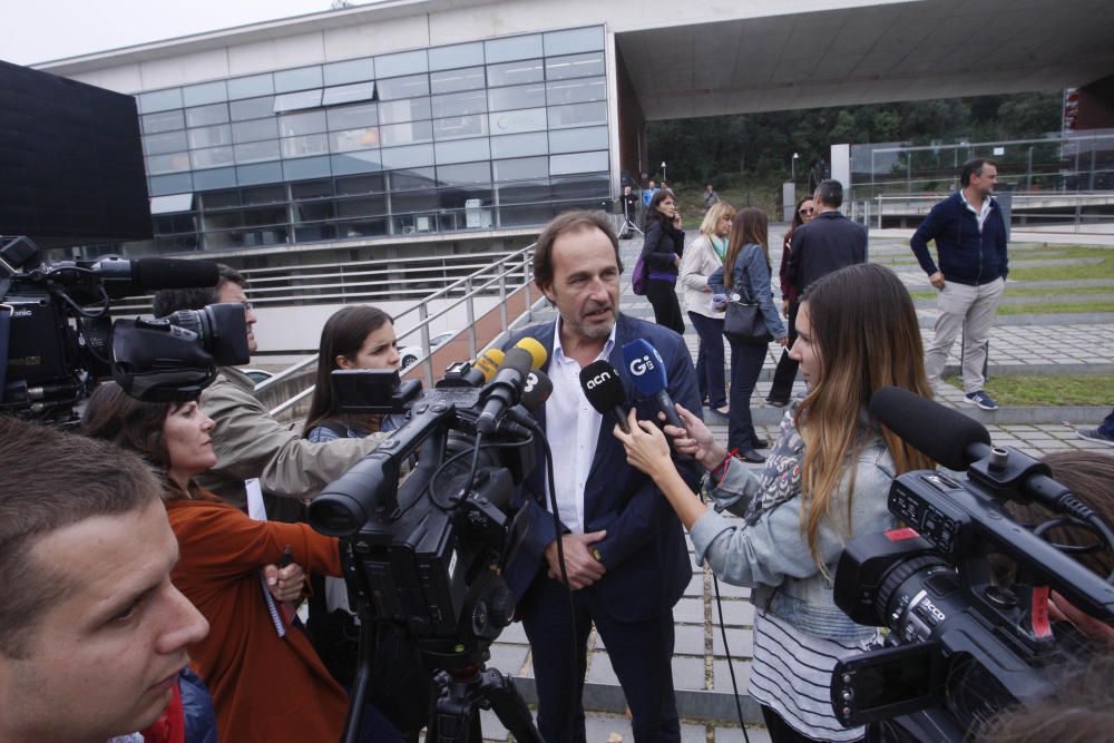 Manifestació d'empreses i treballadors del Parc Científic de la UdG