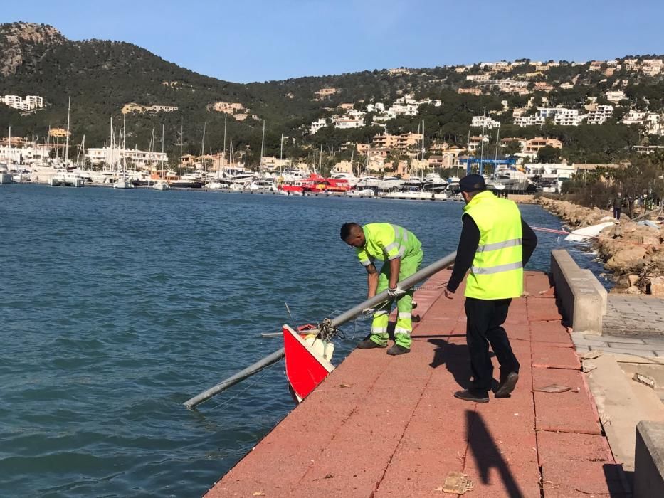 El Port d'Andratx tras el temporal