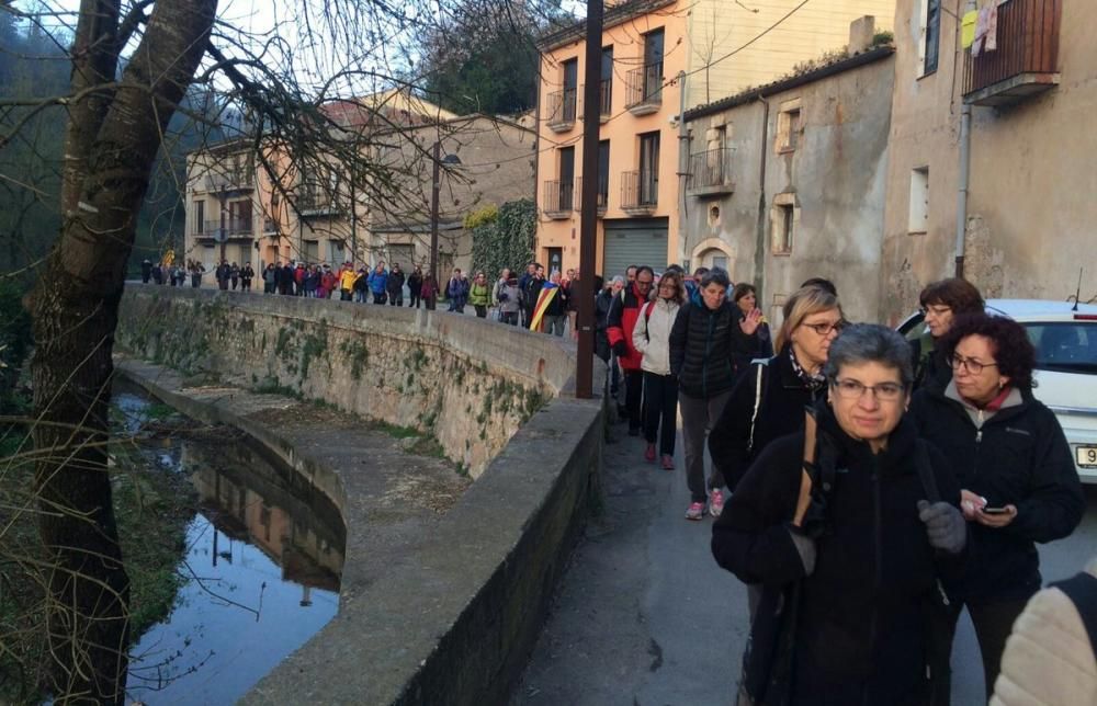 La marxa ciutadana contra les maniobres de l'exèrcit