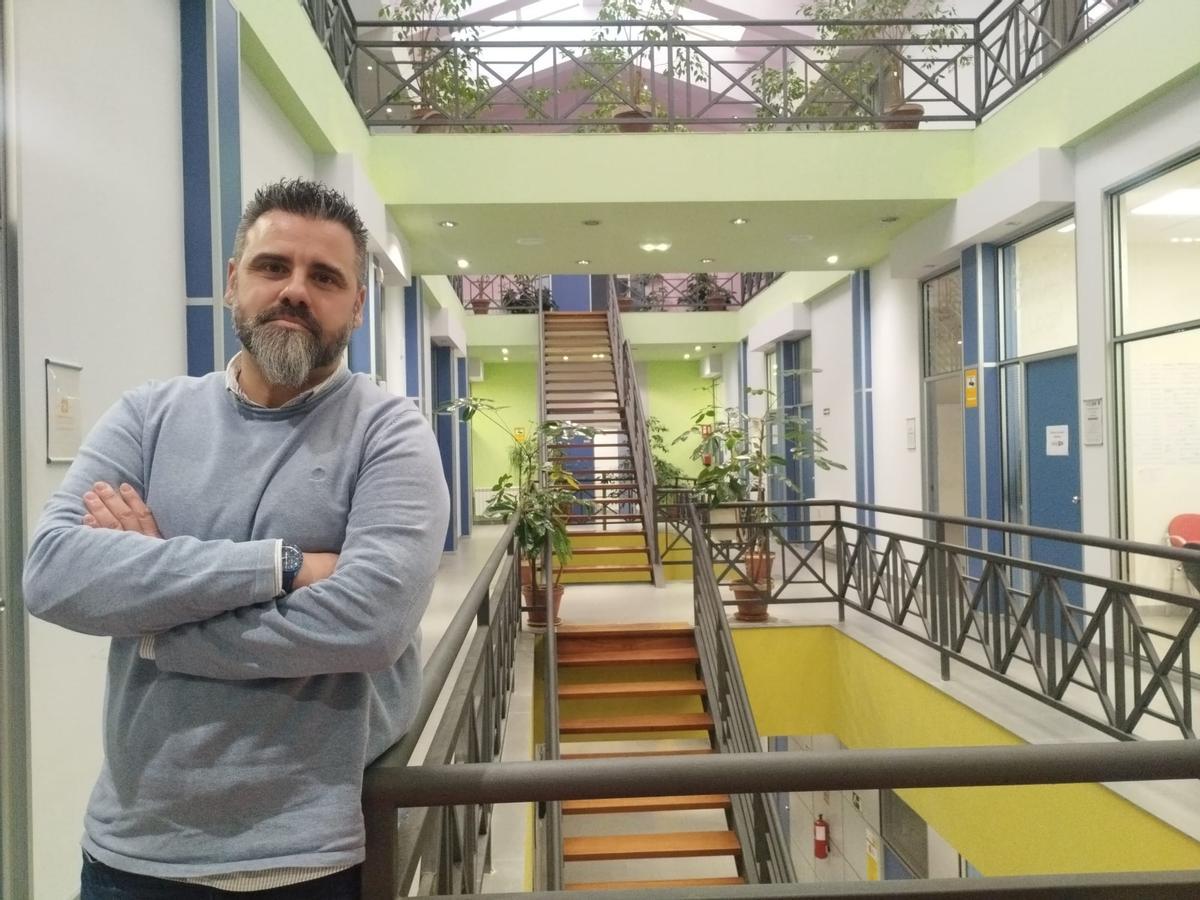 Adrián Ortego Cuetos, en el centro empresarial La Cardosa.