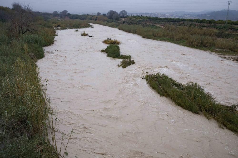 Segundo día del  Temporal Gloria en la Vall d'Albaida, la Costera y la Canal de Navarrés