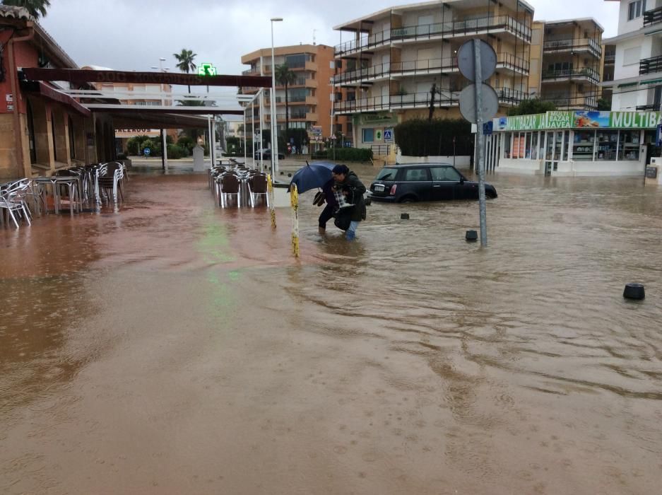 Temporal lluvias: más de 300 desalojados en Xàbia