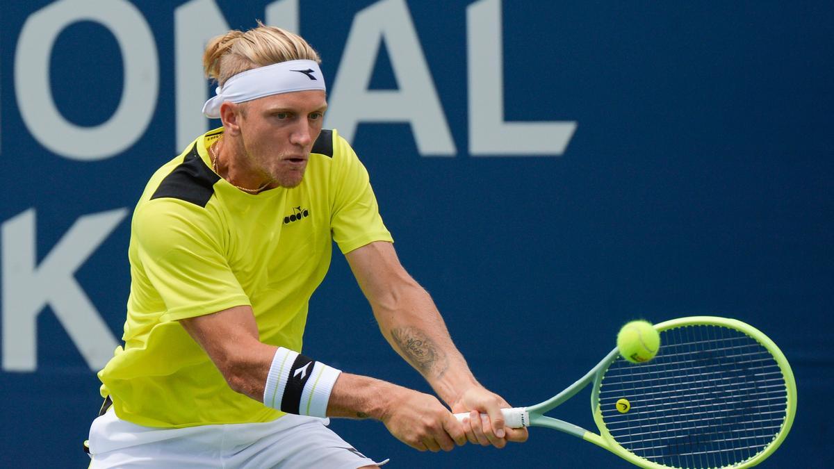 Davidovich, en su partido contra De Miñaur en la semifinal de Toronto.