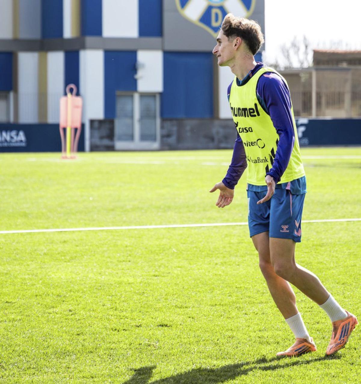 Noel López, en la Ciudad Deportiva de Geneto. | CDT