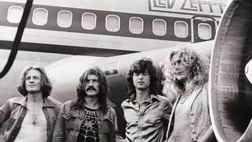 Imagen de &quot;Led Zeppelin&quot; en su apogeo en los setenta.