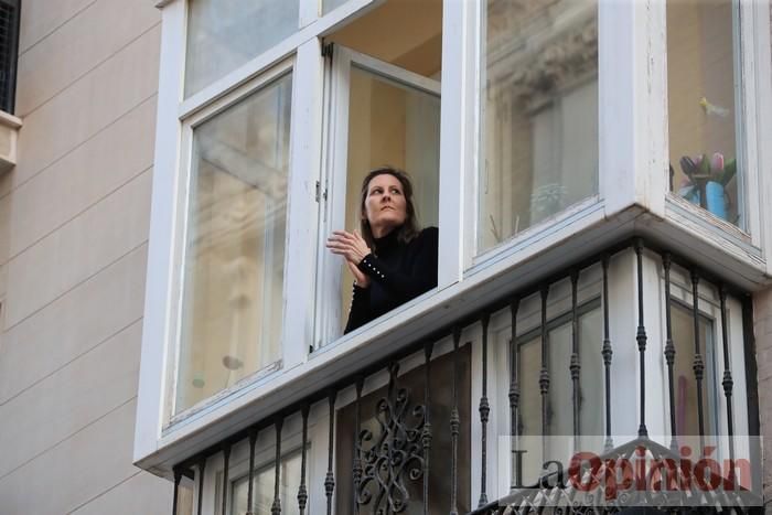 Viernes de dolores: Aplausos y salves a la patrona en Cartagena durante el confinamiento