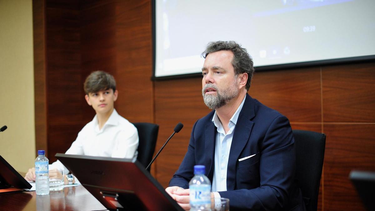 Iván Espinosa de los Monteros durante su intervenión.