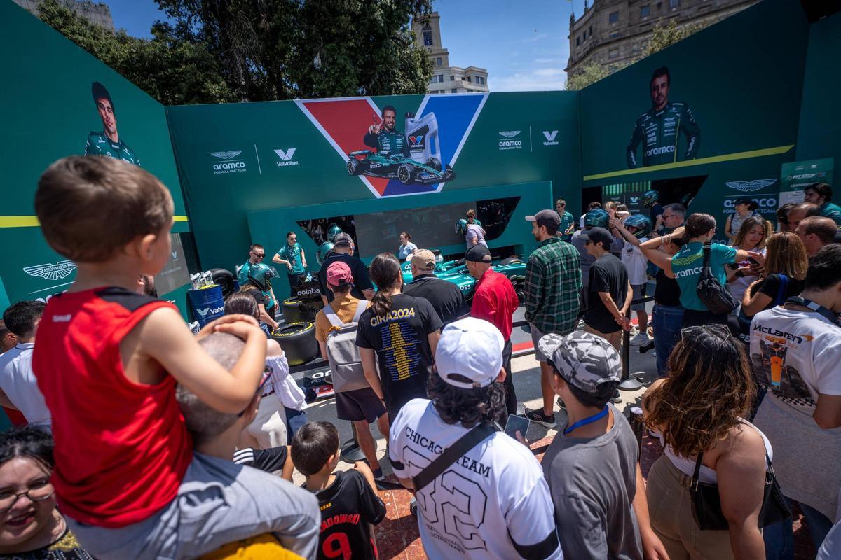 Fan Zone de Fórmula 1 en Plaza Catalunya