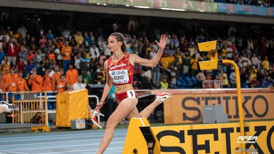 Elena Guiu en la final de esta madrugada