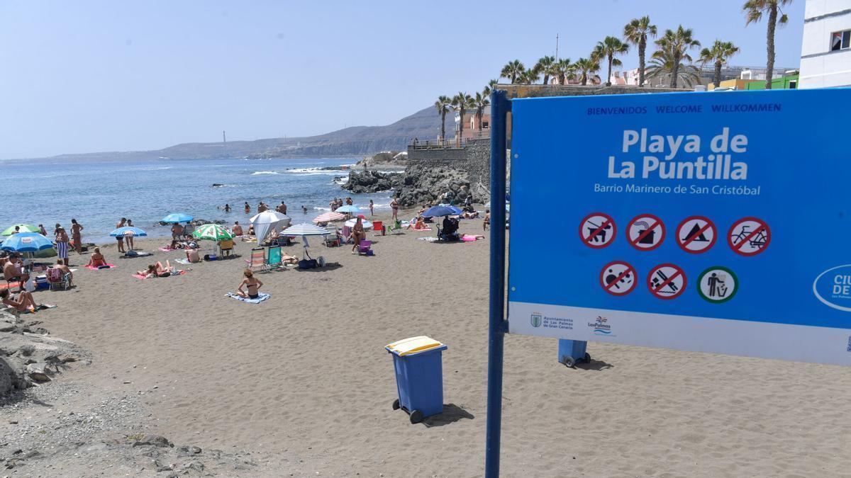 Playa de La Puntilla, en San Cristóbal.