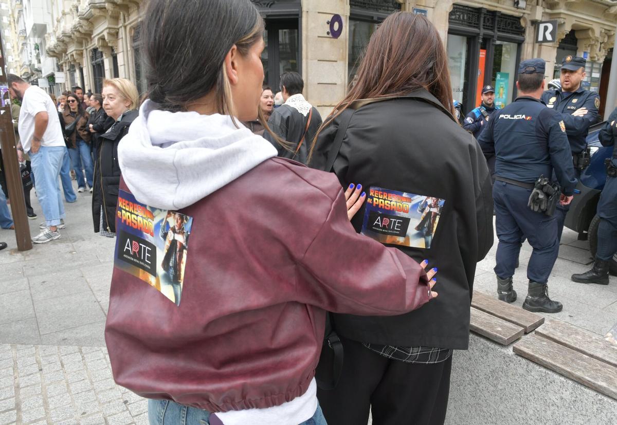 Nueva jornada de protesta en el sector textil de A Coruña
