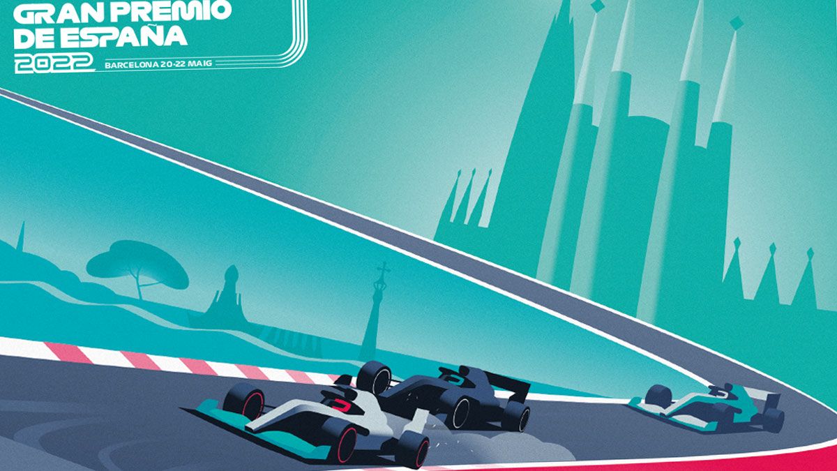 Detalle del cartel oficial del GP de España