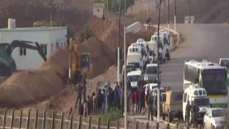 Intento frustrado de salto a la valla en Melilla