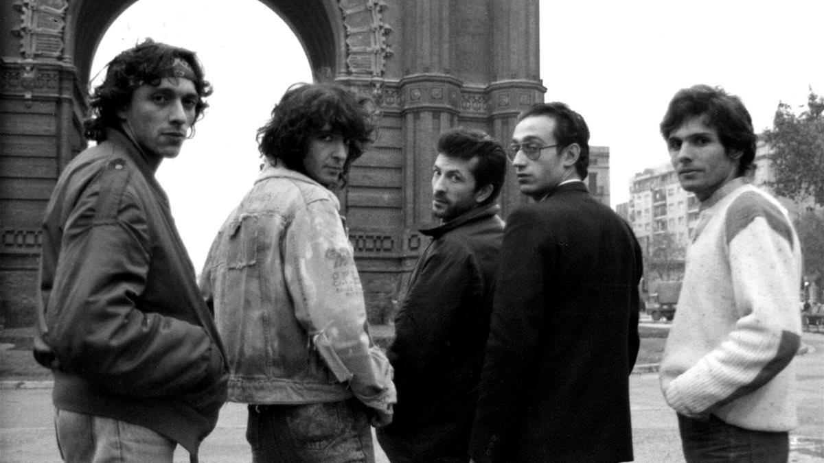 GRB, a mediados de los años 80, en el Arc de Triomf de Barcelona.