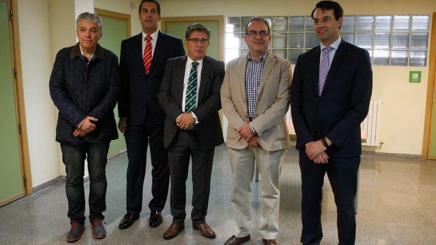 Desde la izquierda: Manuel Franco, Alberto Castro, Rafael López, Eduardo Madrigal y Francisco Javier Montes