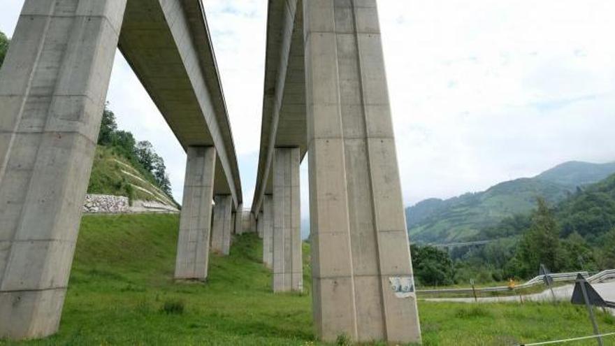 Obras de la variante de Pajares cerca de Sotiello