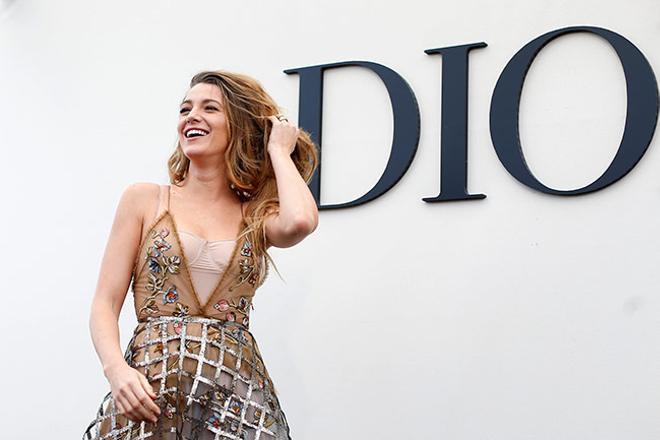 Blake Lively en el desfile de Dior