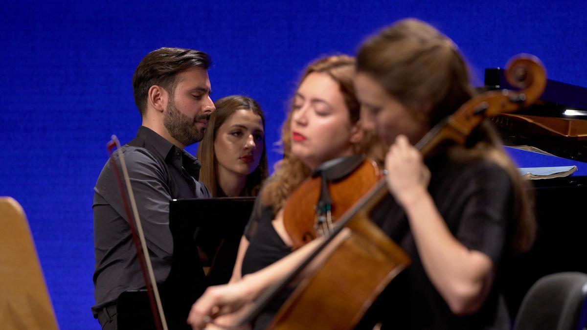 Imagen  del concierto del quinteto Resonancia.