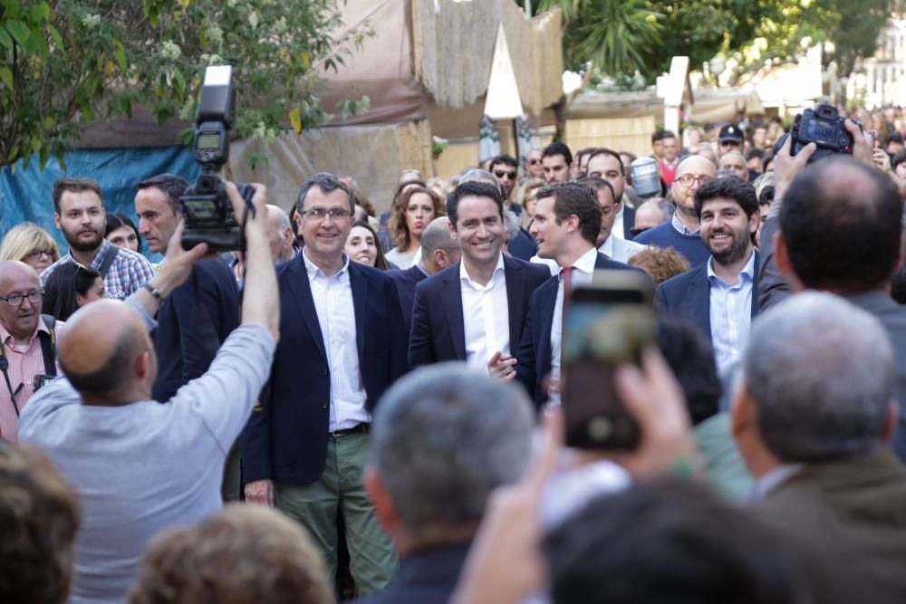 Pablo Casado visita Murcia un día antes del cierre de campaña