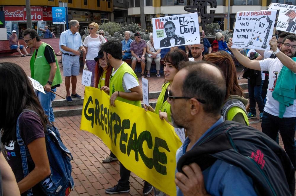 Manifestación contra el proyecto de Ley del Suelo